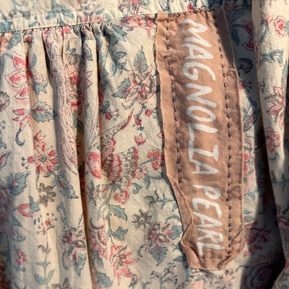 Magnolia Pearl block print Tora shirt